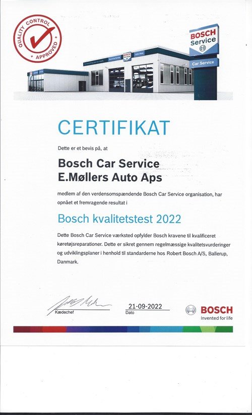 Bosch Certifikat